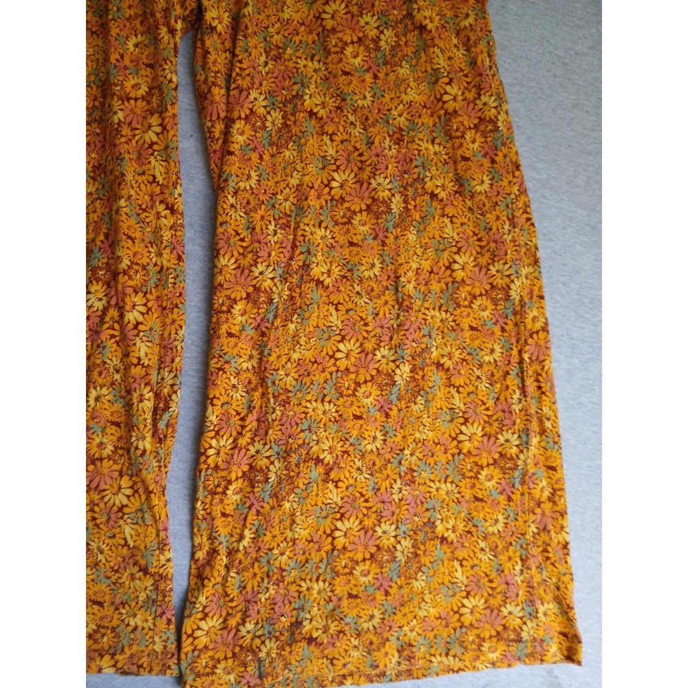 Toad Co Pants Medium Chaka Wide Leg Organic Cotton Floral Pull On Resort Beach - Picture 2 of 11